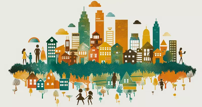 Symbolbild: Stadtbild mit Hochhäuser. Grafik: Adobe Stock | jinna (KI generiert)