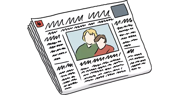 Grafik: Eine Zeitung