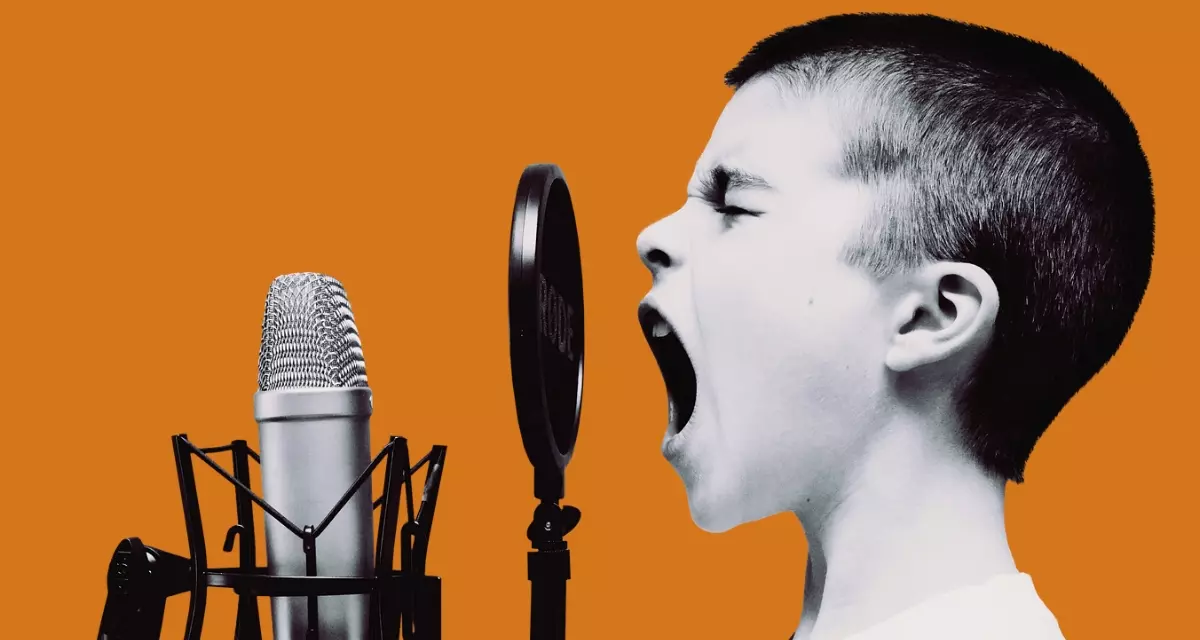 Junge schreit in ein Mikrofon. Foto: pixabay | brands amon Junge schreit in ein Mikrofon.